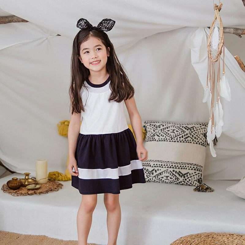 メッシュライン配色ワンピース・p001209 キッズ【3~8才】【ops】【ワンピース ミニワンピース ミニ ショート ひざ上 スリーブレス ノースリーブ ライン カジュアル メッシュ 女の子 子供 こども 子供服 こども服】【KIDS】