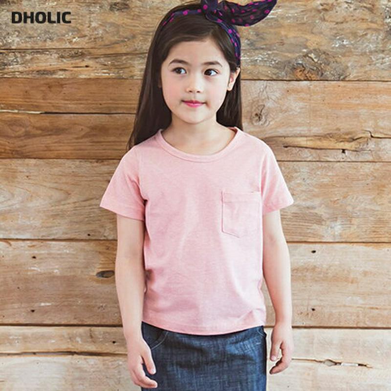 ポケット半袖Tシャツ・p001075 キッズ【3~8才】【tops】【トップス Tシャツ 半袖 単色 無地 シンプル ベーシック カジュアル ポケット 女の子 男の子 子供 こども 子供服 こども服】【KIDS】