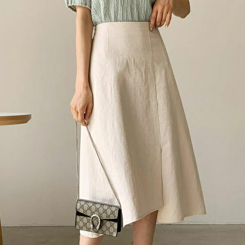 スリットAラインスカート・全4色・b58833 レディース【sk】【スカート ロングスカート ロング丈 スリット Aライン フレ