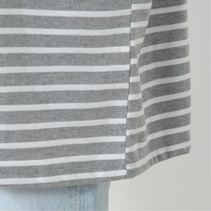 綿混素材のオーバーサイズチュニックＴシャツ