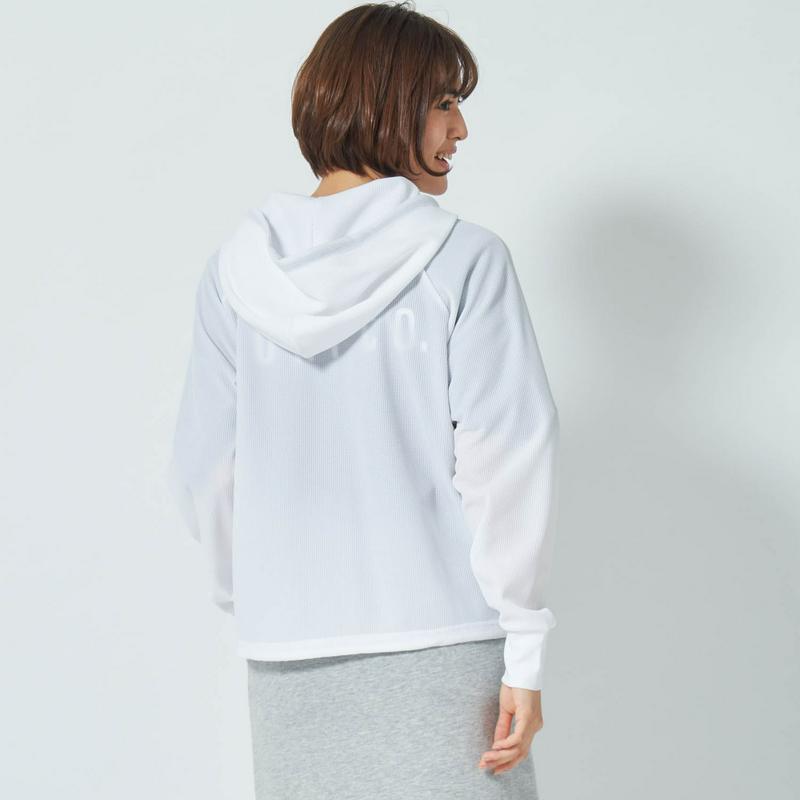 軽くて肌離れも◎ＵＶワッフル素材ラッシュパーカ（ラスティ/RUSTY）