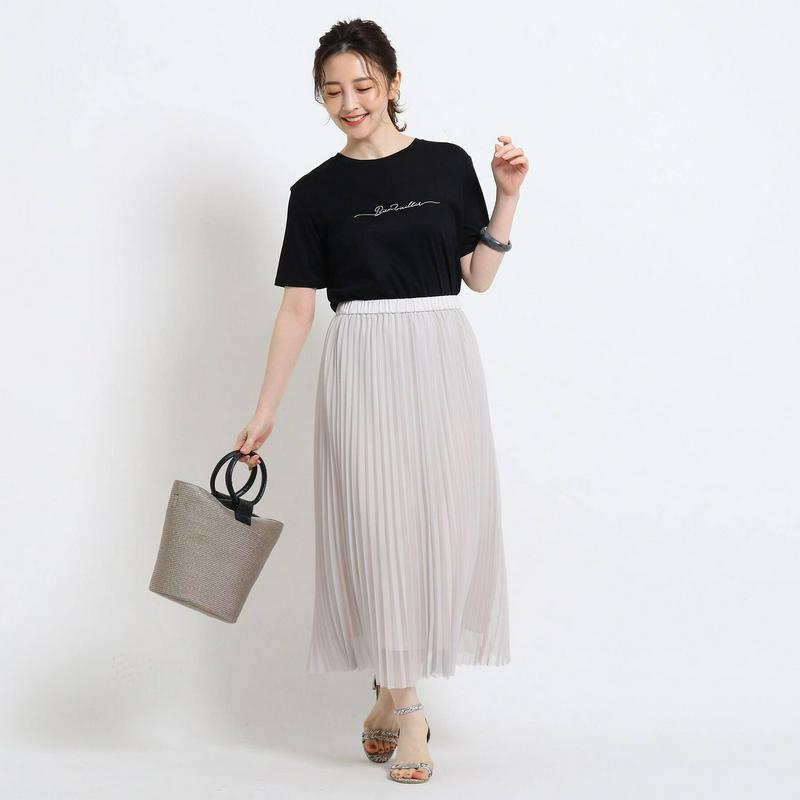 コットン混ミニロゴＴシャツ