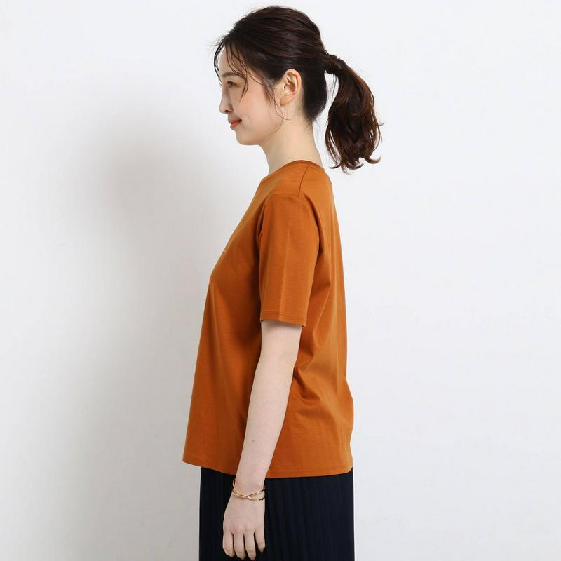 コットン混ミニロゴＴシャツ