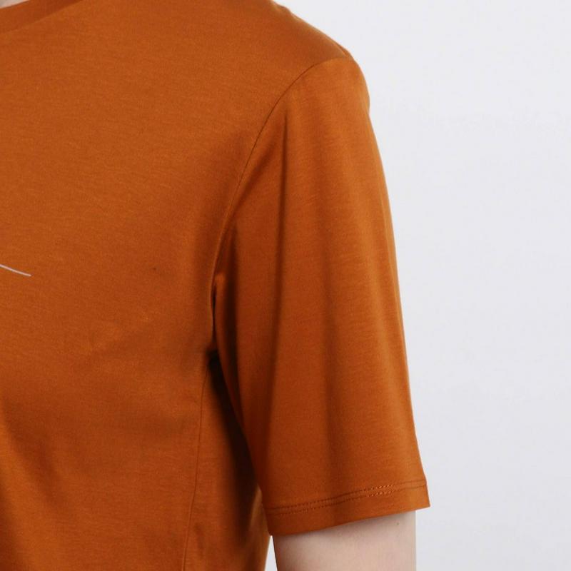 コットン混ミニロゴＴシャツ