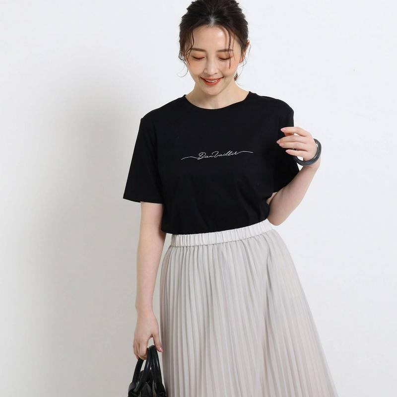 コットン混ミニロゴＴシャツ