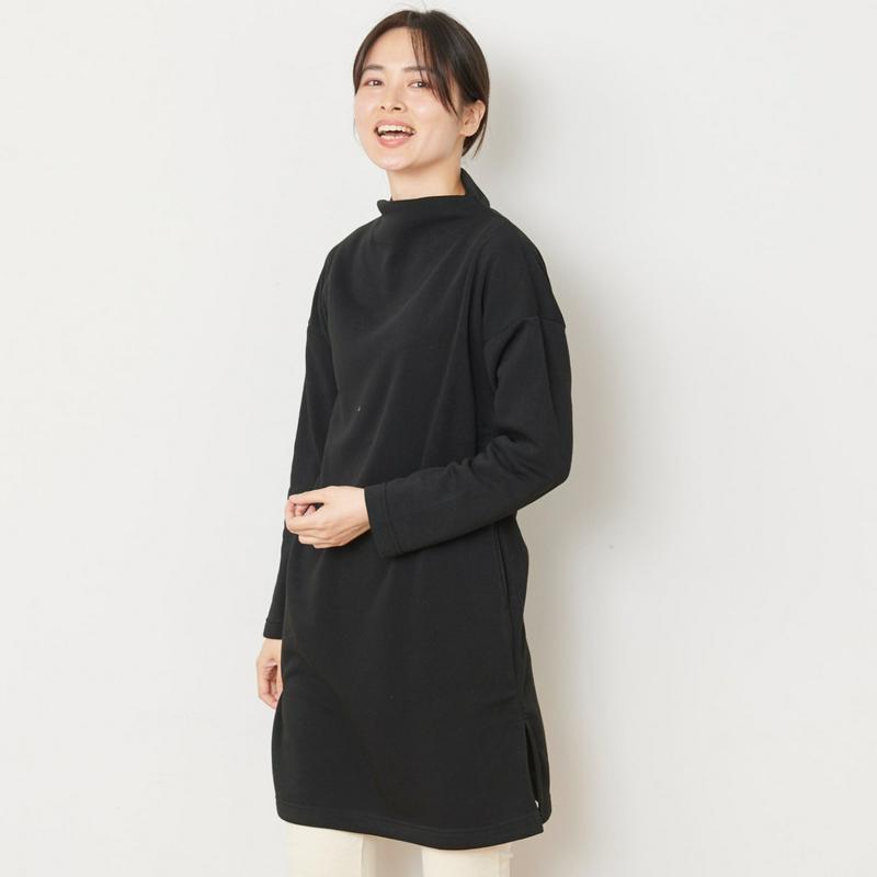 あったか裏起毛ハイネックワンピース