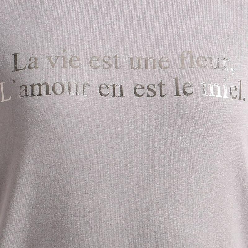レーヨン混ロゴＴシャツ