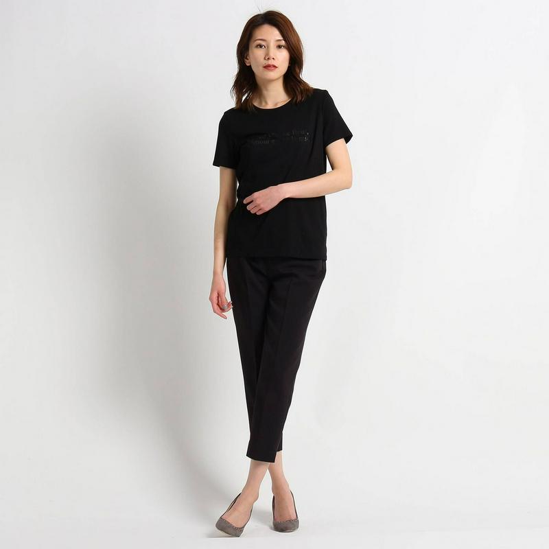 レーヨン混ロゴＴシャツ