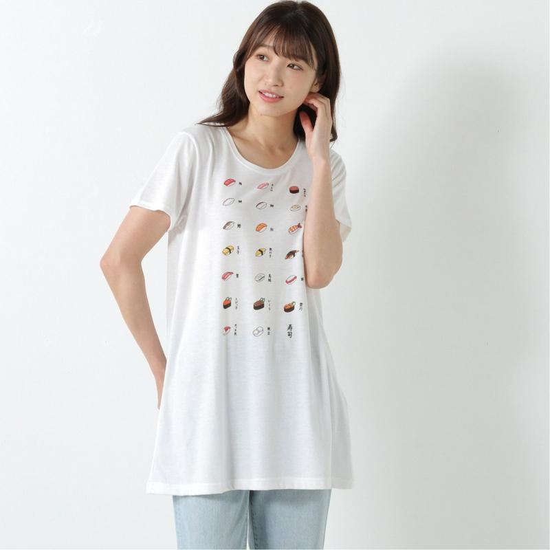 選べるプリント１０色展開◎着回しチュニックＴシャツ（ページワン/PAGE ONE）