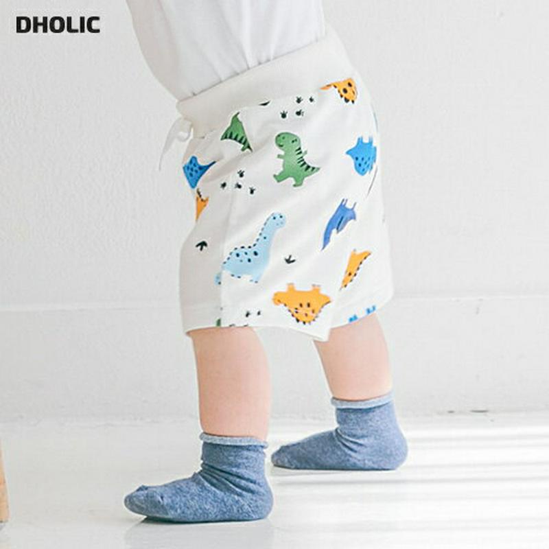恐竜ハーフパンツ p001160 キッズ 【0~2才】【pt】【韓国 ファッション ボトムス パンツ ショートパンツ ショーパン 半ズボン 短パン 恐竜 アニマル 柄 パターン 子供 子供服 乳幼児 ベビー用 ベビー服 出産祝い プレゼント 春 夏】【KIDS】