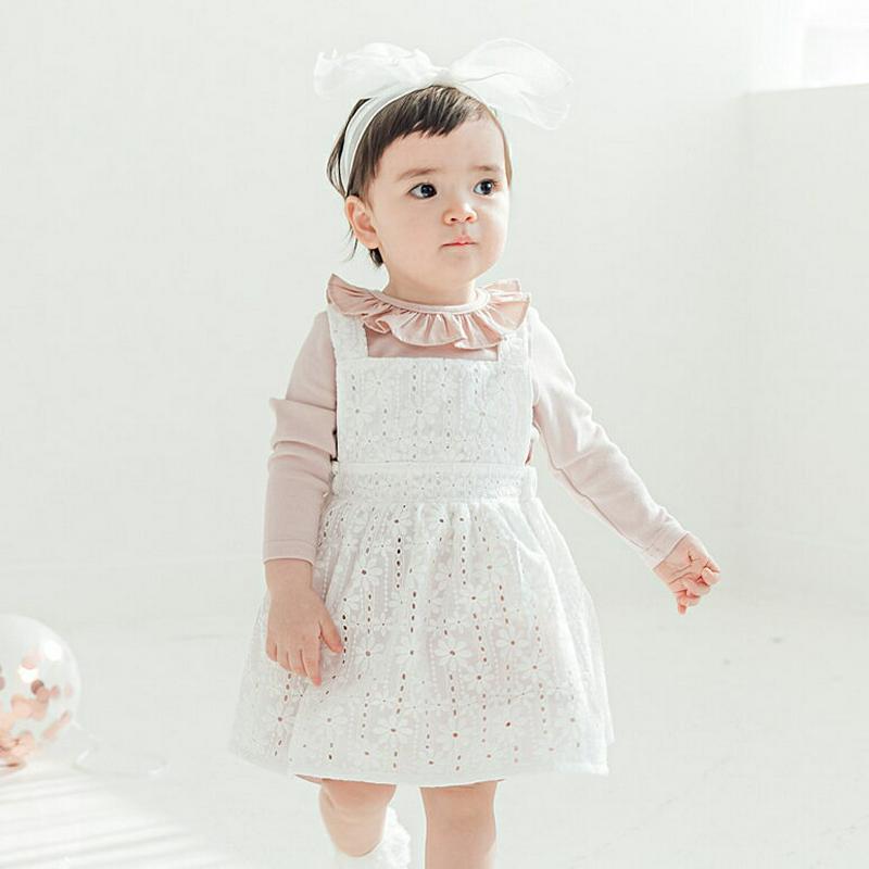 バッククロスレースサロペットスカート p001152 キッズ 【0~2才】【sk】【ボトムス スカート ワンピース ジャンパースカート レース コットン100 女の子 子供 子供服 乳幼児 ベビー用 ベビー服 出産祝い プレゼント 春 夏】【KIDS】