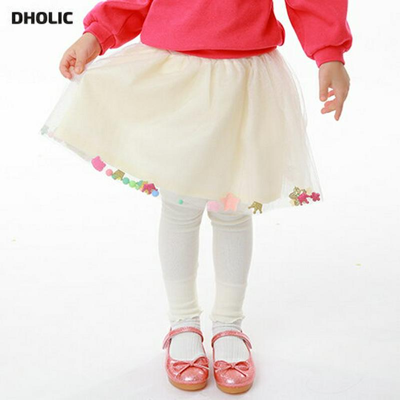 スタービーズチュールスカートレギンス・p001254 キッズ【3~8才】【pt】【スカートレギンス スカート レギンス パンツ チュールスカート 星 かわいい 可愛い ポップ 子供 こども 子供服 こども服】【KIDS】