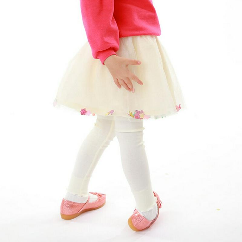 スタービーズチュールスカートレギンス・p001254 キッズ【3~8才】【pt】【スカートレギンス スカート レギンス パンツ チュールスカート 星 かわいい 可愛い ポップ 子供 こども 子供服 こども服】【KIDS】