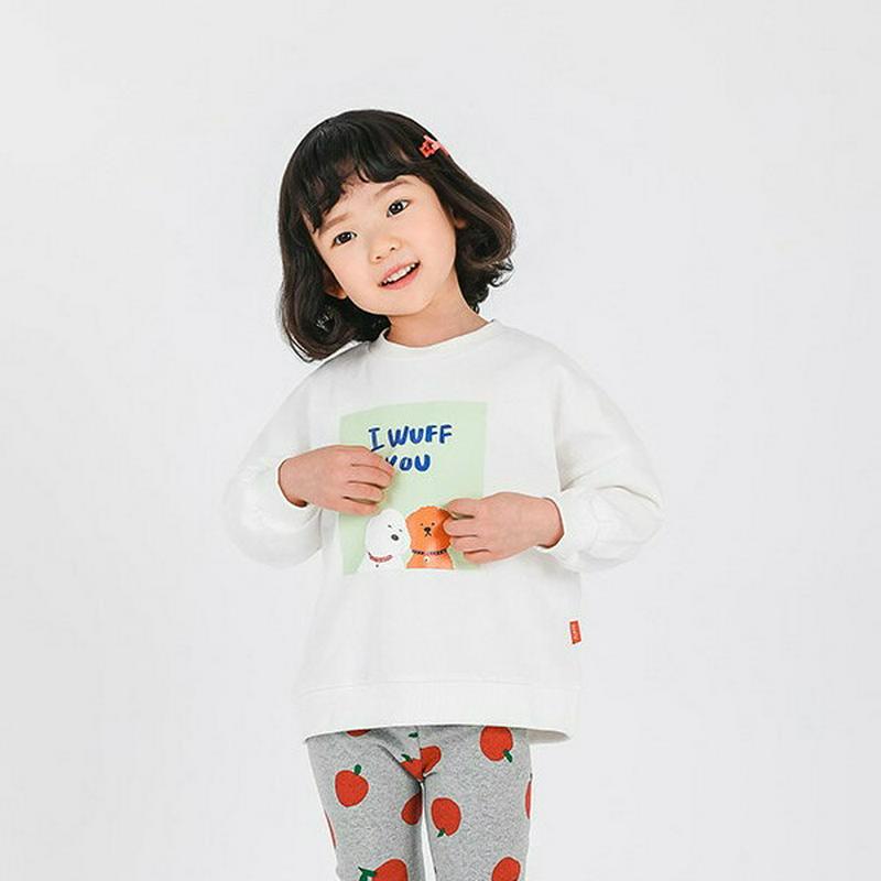 puppyスウェット・p001253 キッズ【3~8才】【tops】【トップス スウェット トレーナー 長袖 犬 動物 イヌ いぬ カジュアル ラフ 女の子 男の子 子供 こども 子供服 こども服】【KIDS】