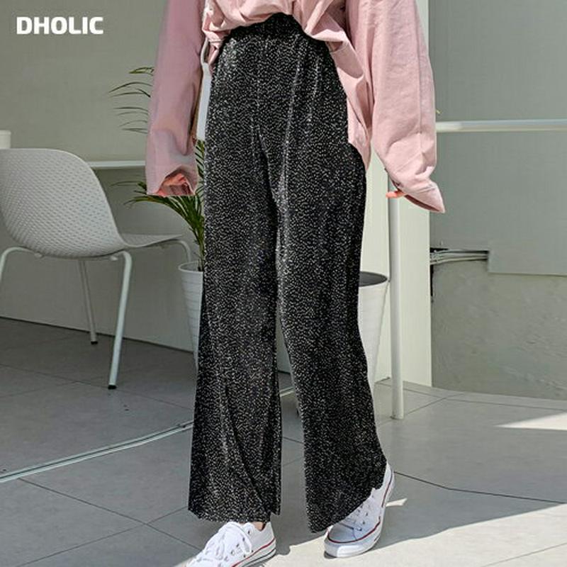 ドットプリーツパンツ・全4色・t58882 レディース 【pt】【ワイドパンツ ワイド パンツ ロングパンツ ロング ズボン ボ
