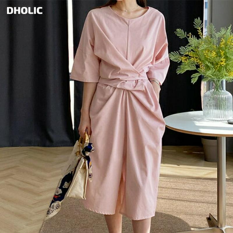 ツイストワンピース・全3色・b61777 レディース【ops】【ワンピース　ロング　ロングワンピース ツイスト 単色 カジュアル