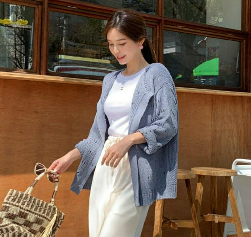 2WAYボタンルーズニット・全5色・t61781 レディース【tops】【トップス ニット ニットトップス ルーズ ゆったり 長
