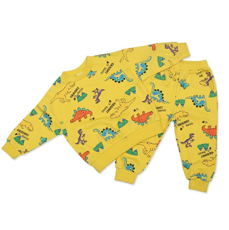 ダイナソー上下SET・p000098 キッズ【3~8才】【pt】【パンツ ズボン ロングパンツ トップス スウェット セット パ