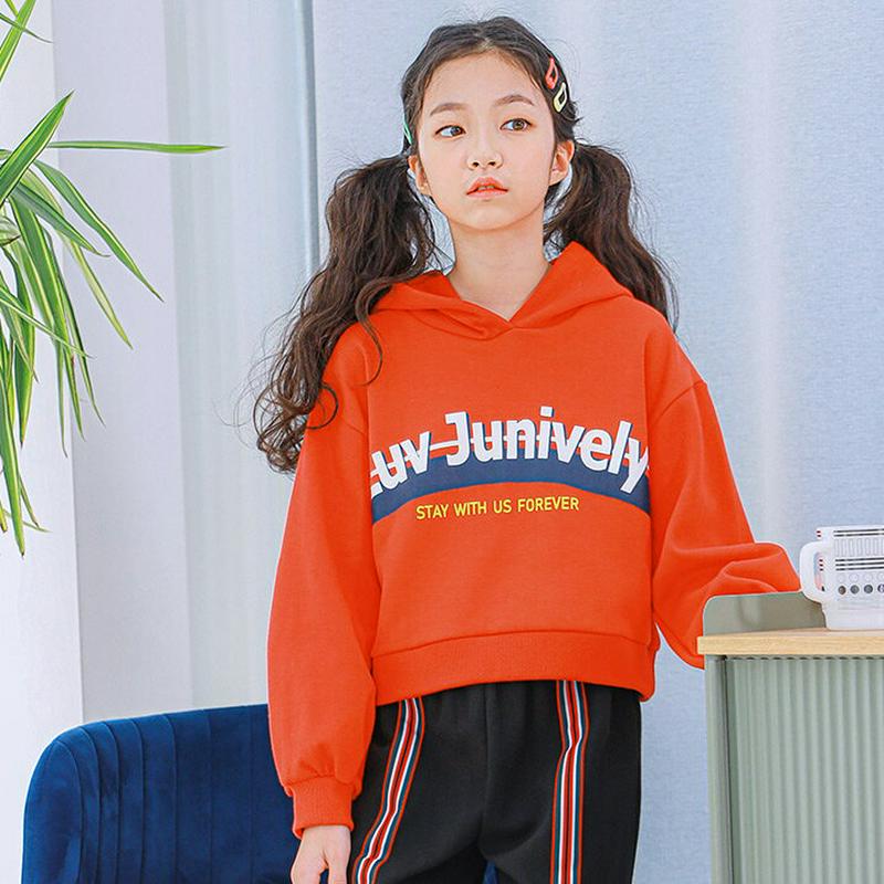 NT02クロップドフーディ(レッド)・p001026 キッズ【9~17才】【tops】【トップス パーカー フード フーディー 