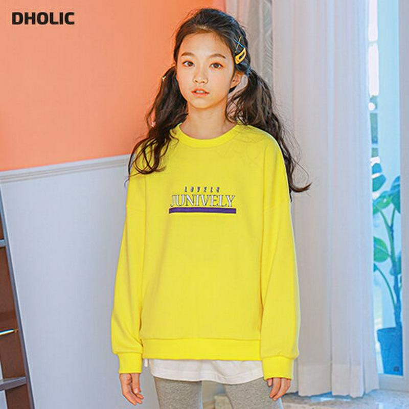 NT08スウェット(イエロー)・p000932 キッズ【9~17才】【tops】【トップス スウェット トレーナー 長袖 ロゴ 