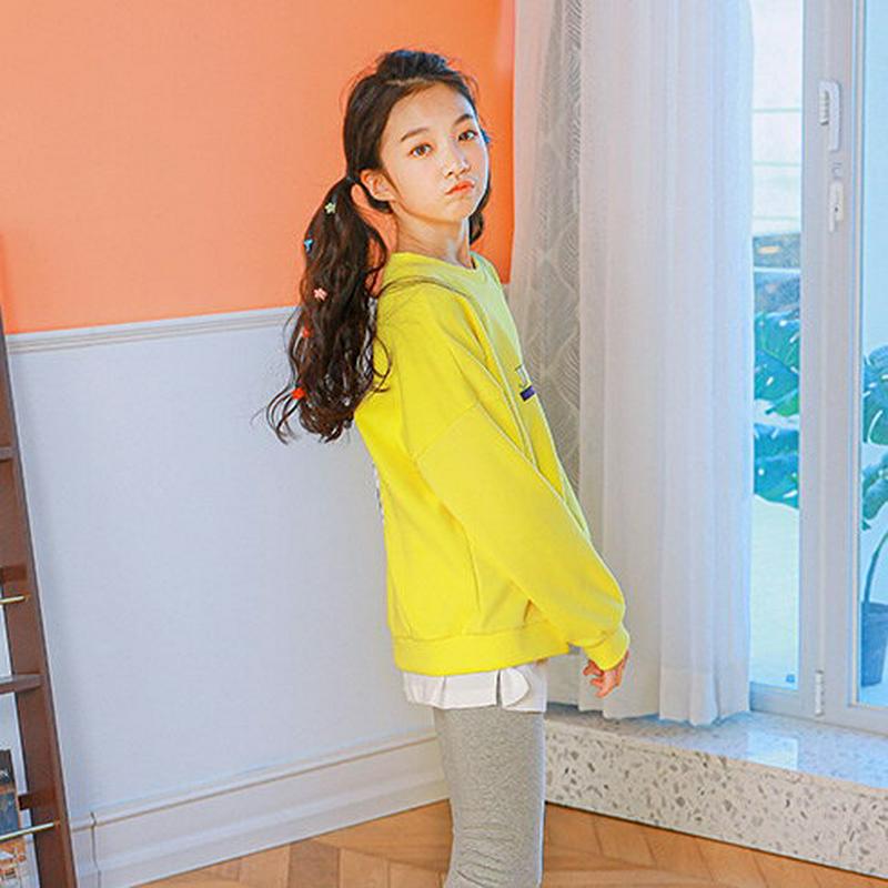 NT08スウェット(イエロー)・p000932 キッズ【9~17才】【tops】【トップス スウェット トレーナー 長袖 ロゴ 