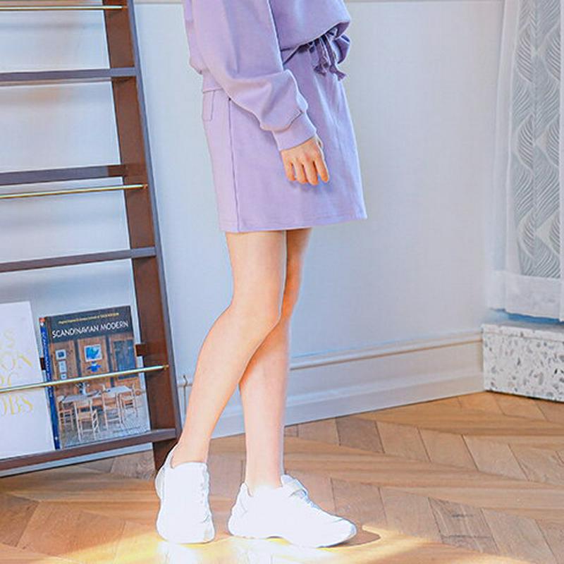 NH02英字ミニスカート(パープル)・p000930 キッズ【9~17才】【sk】【スカート ミニスカート ミニ丈 ショート丈 