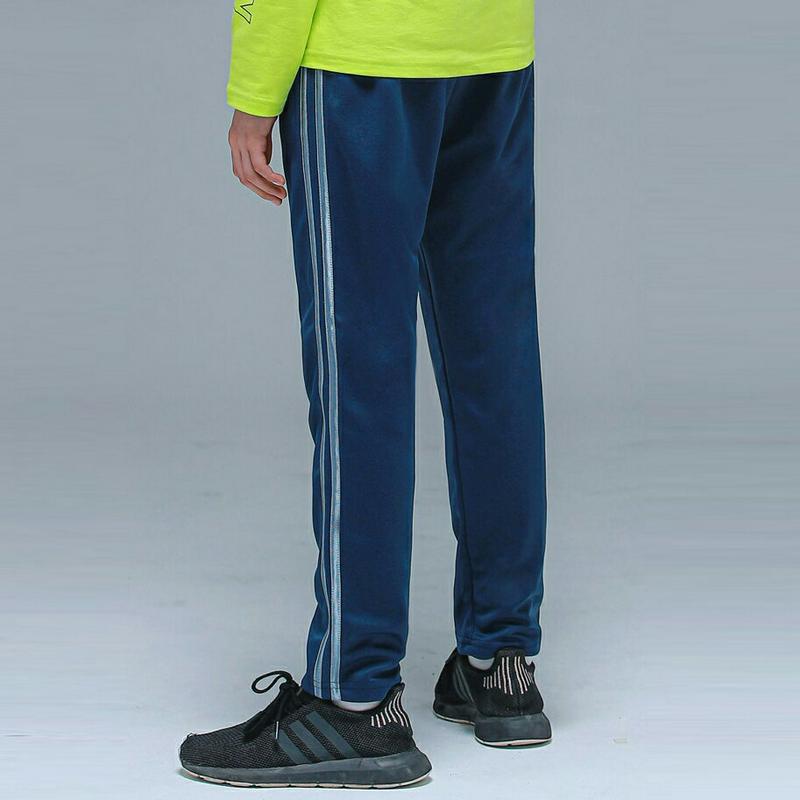 NP21ダブルラインロゴパンツ(カチオンネイビー)・p000791【9~17才】【pt】【パンツ ロングパンツ ズボン ボトムス