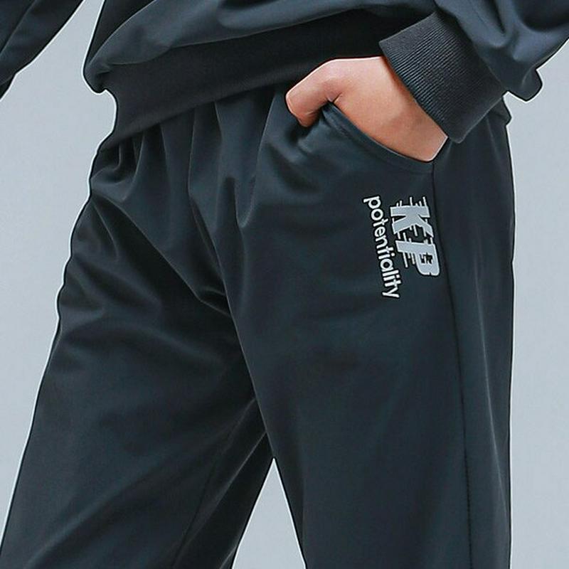 NP16KPロゴパンツ(チャコール)・p000794【9~17才】【pt】【パンツ ズボン ボトムス 長ズボン ロングパンツ カ