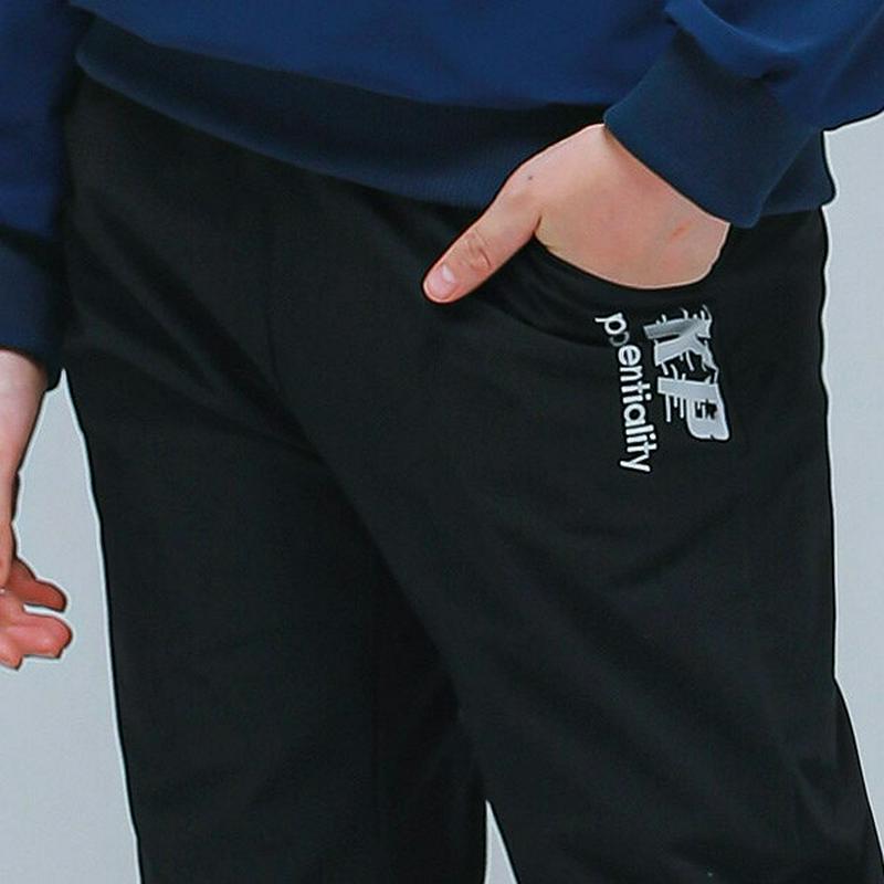 NP16KPロゴパンツ(ブラック)・p000774【9~17才】【pt】【パンツ ズボン ボトムス 長ズボン ロングパンツ カジ