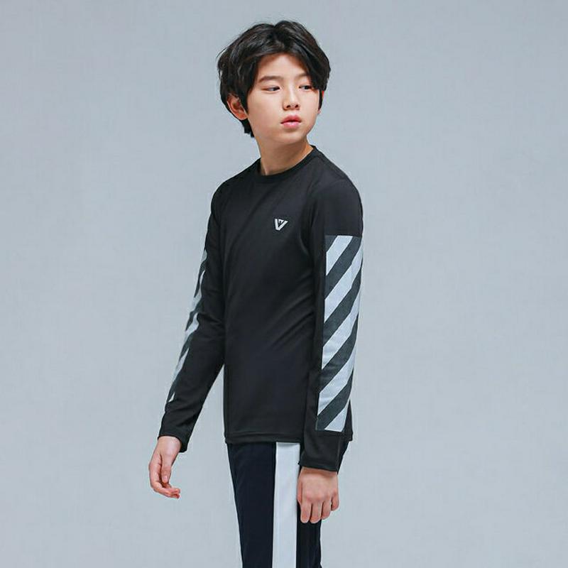 NT21カラーブロックTシャツ(ブラック)・p000804【9~17才】【tops】【トップス Tシャツ ロンT 長袖 ロゴ カ