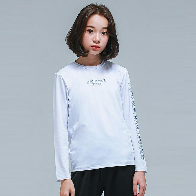 NT20バイカラーレタリングTシャツ(ホワイト)・p000810【9~17才】【tops】【トップス Tシャツ ロンT 長袖 ロ