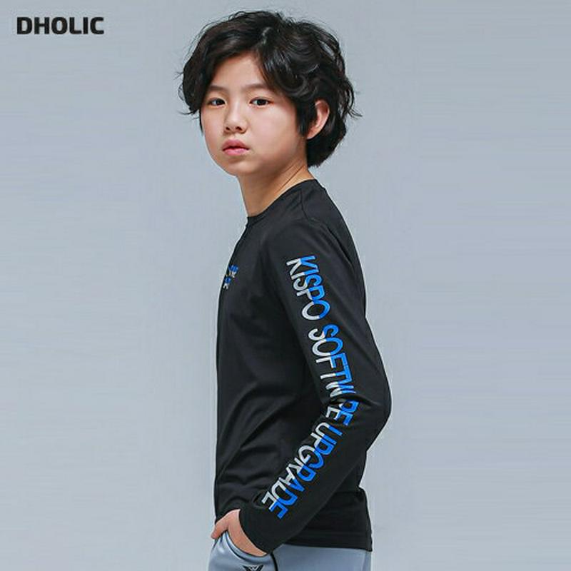 NT20バイカラーレタリングTシャツ(ブラック)・p000811【9~17才】【tops】【トップス Tシャツ ロンT 長袖 ロ