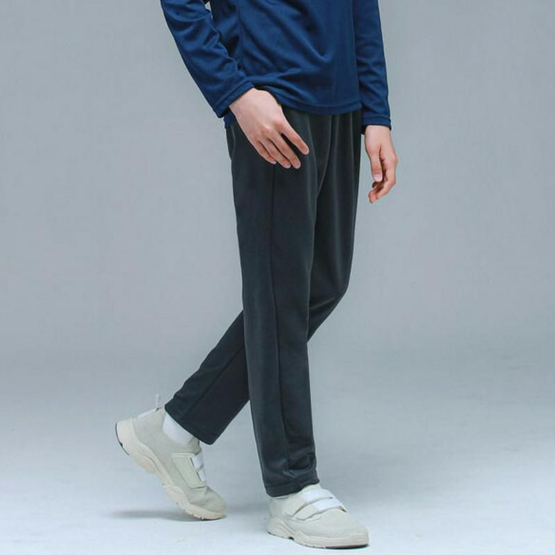 NP20ロゴポイントパンツ(チャコール)・p000795【9~17才】【pt】【パンツ ボトムス ズボン ロングパンツ 長ズボン