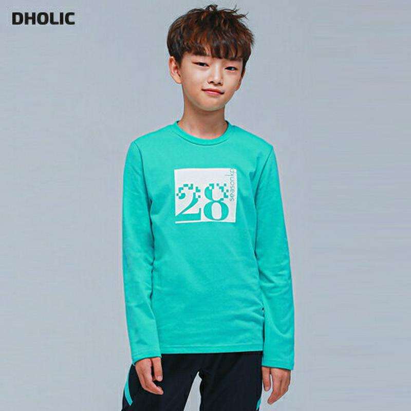 NT16スクエアプリントTシャツ(ミント)・p000814【9~17才】【tops】【トップス Tシャツ ロンT 長袖 ロゴ カ