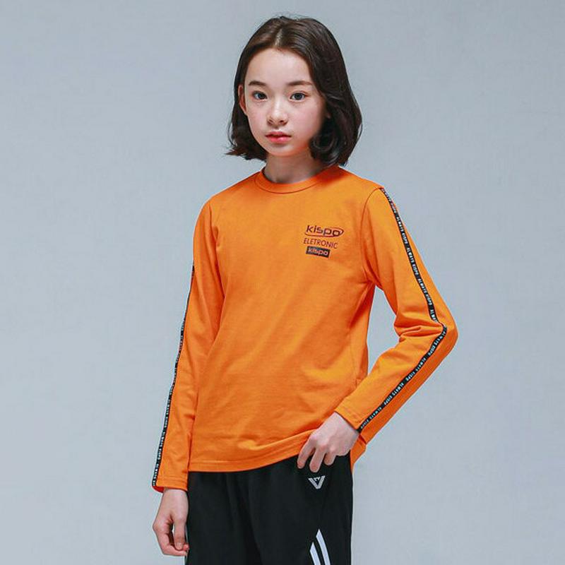 NT14レタリングテープTシャツ(ライム)・p000782【9~17才】【tops】【トップス Tシャツ ロンT 長袖 ロゴ カ