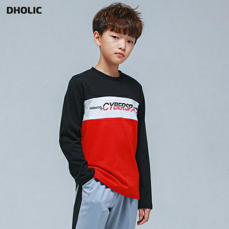 NT15配色Tシャツ(ブラック)・p000779【9~17才】【tops】【トップス Tシャツ ロンT 長袖 ロゴ カジュアル 
