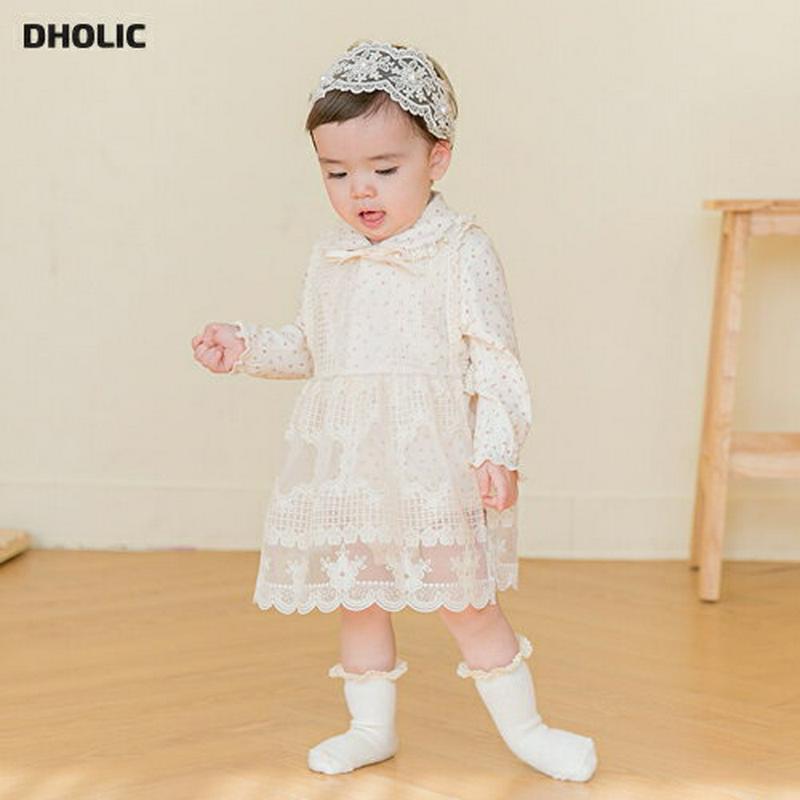 バックボタンレースワンピース・p001358【0~2才】【ops】【ワンピース ロングワンピース ロング スリーブレス ノースリーブ レイヤード 総レス レース 透け感 シースルー シアー 子供 こども 子供服 こども服】【KIDS】