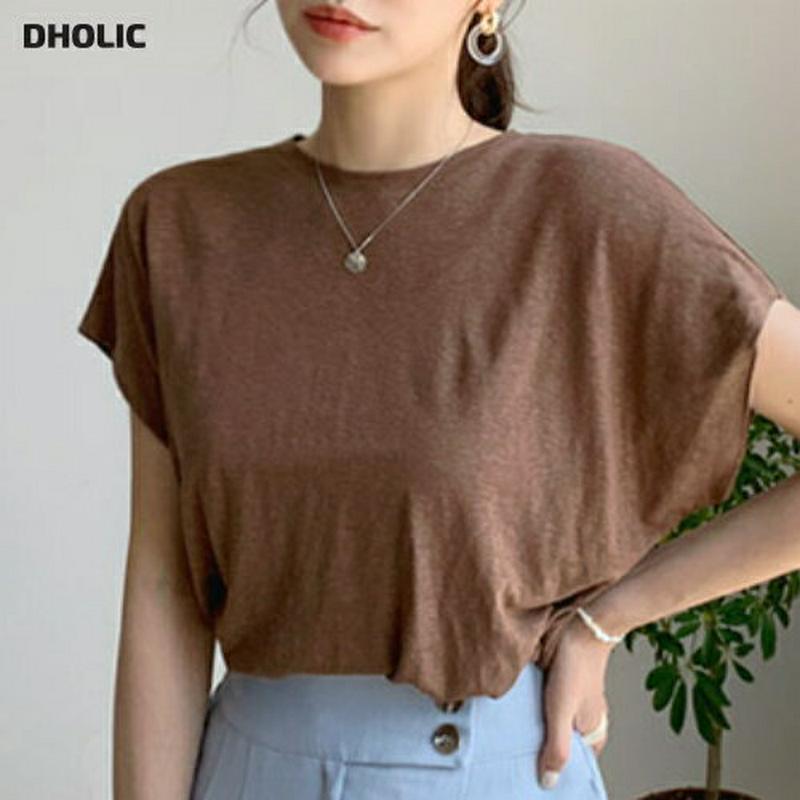 ウエストタックTシャツ・全5色・b61802 レディース【tops】【トップス Tシャツ ショートスリーブ キャップスリーブ 単