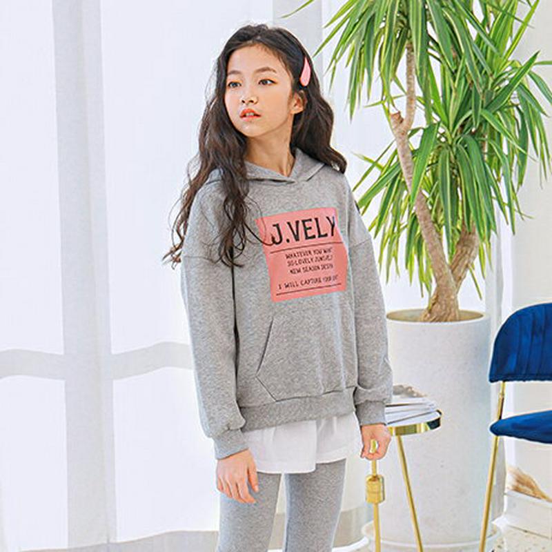 NT03ボックロゴフーディ(グリーン) p000997 キッズ 【9~17才】【tops】【韓国 ファッション トップス スウェ