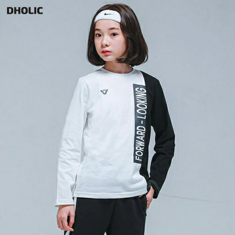 NT12トレーニングTシャツ(ホワイト)・p000894 キッズ【9~17才】【tops】【トップス Tシャツ 長袖 ロゴ カジ