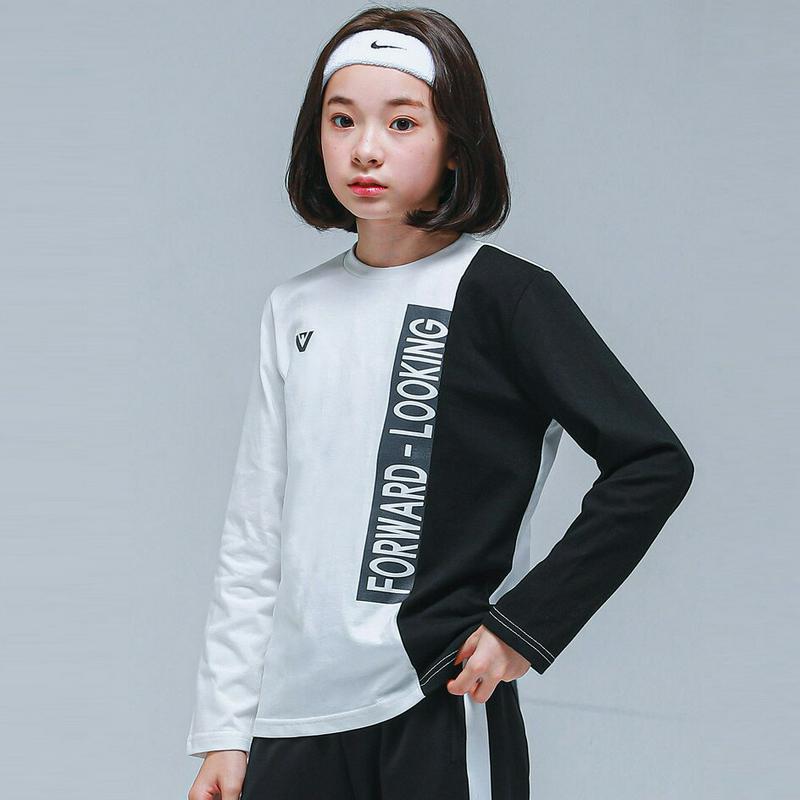 NT12トレーニングTシャツ(ホワイト)・p000894 キッズ【9~17才】【tops】【トップス Tシャツ 長袖 ロゴ カジ