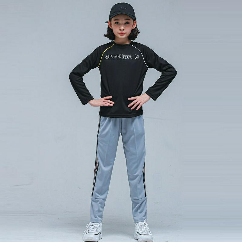 NS25トレーニング上下SET(ブラックグレー)・p001116 キッズ【9~17才】【set】【セット 上下 トップス Tシャ