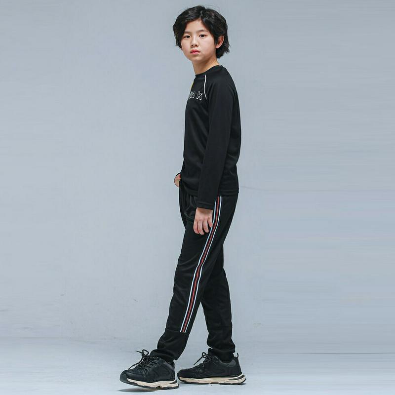 NS25トレーニング上下SET(ブラック)・p001117 キッズ【9~17才】【set】【セット 上下 トップス Tシャツ パ