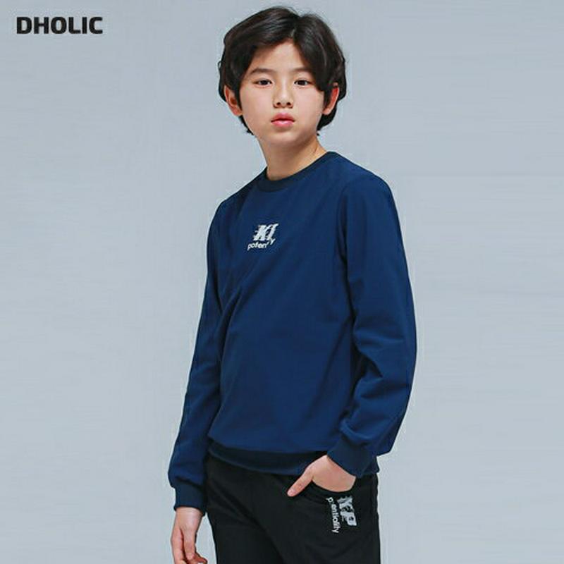 NT18バックレタリングスウェット(ネイビー) p000793 キッズ 【9~17才】【tops】【韓国 ファッション トップス