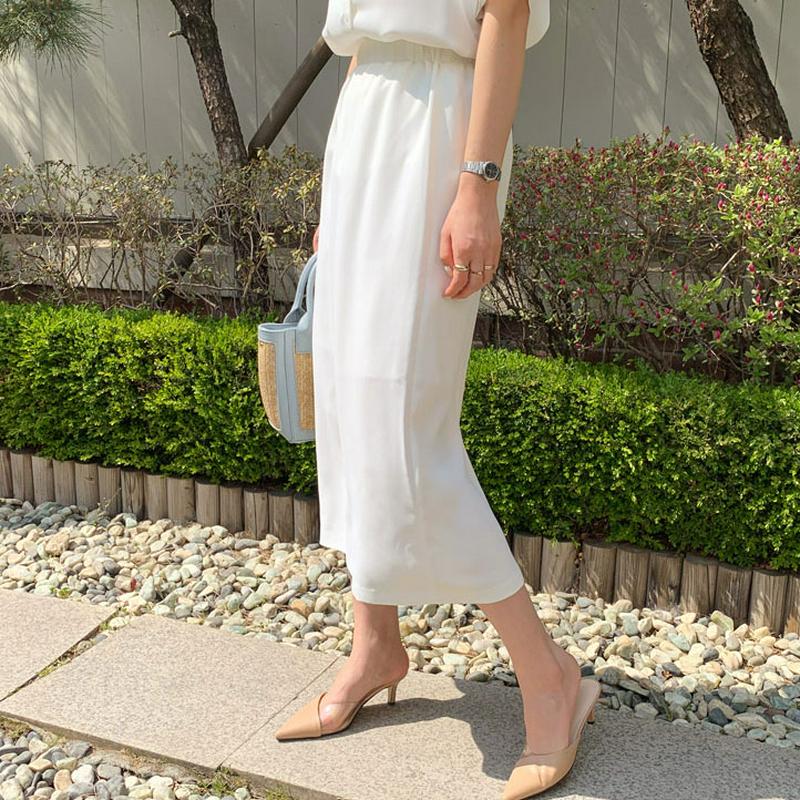 ロングスカート・全2色・b61722 レディース【sk】【スカート ロング ロングスカート 単色 無地 シンプル ベーシック 大