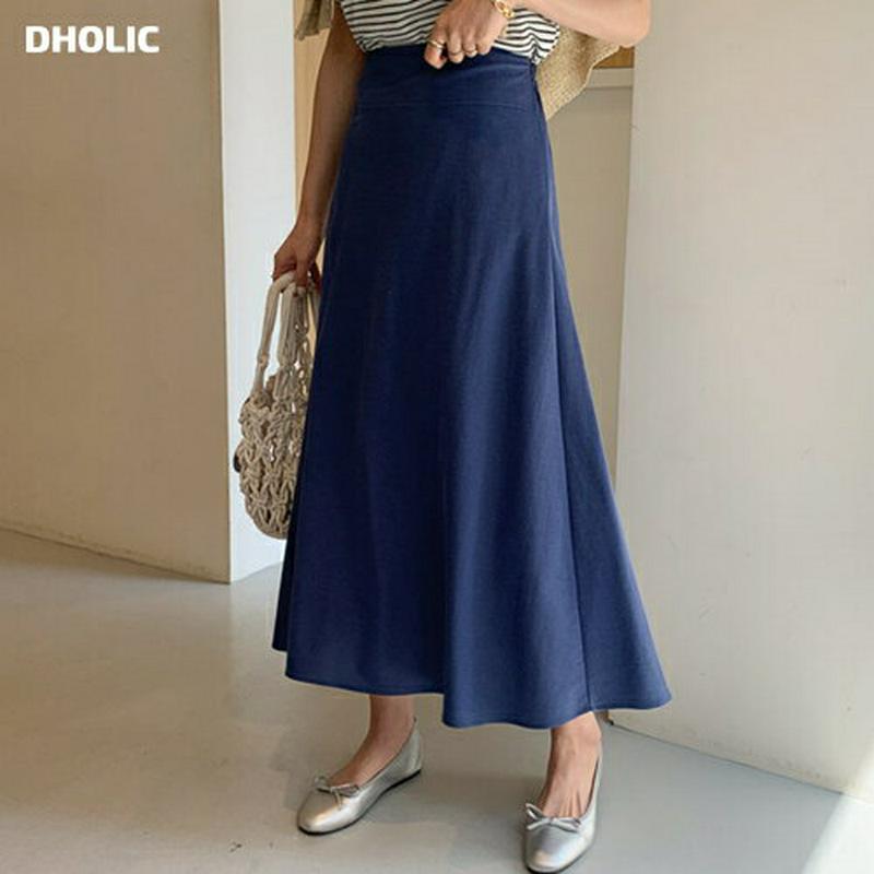 フレアスカート・全4色・b61836 レディース【sk】【スカート ロング ロングスカート フレア フレアスカート 単色 無地 