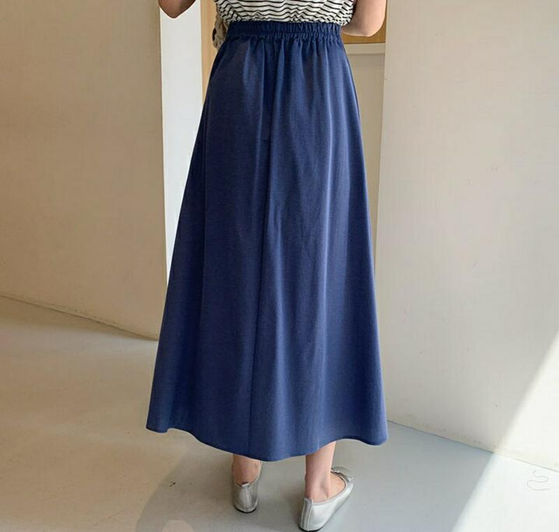 フレアスカート・全4色・b61836 レディース【sk】【スカート ロング ロングスカート フレア フレアスカート 単色 無地 
