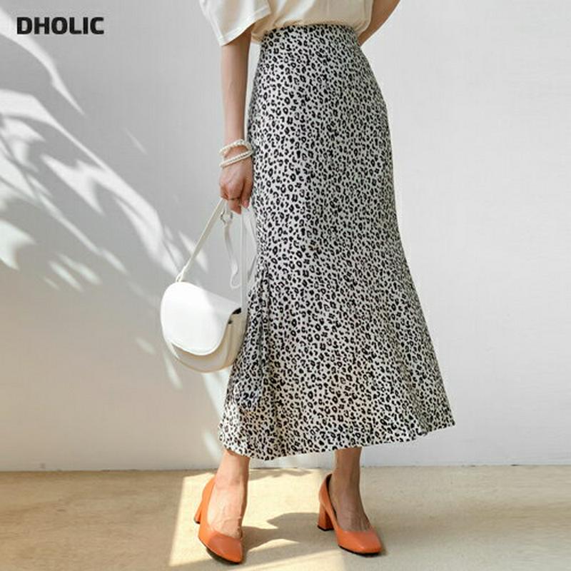 レオパードマーメイドスカート・全1色・t55385 レディース 【sk】【スカート ロング ロングスカート フレア マーメイド 