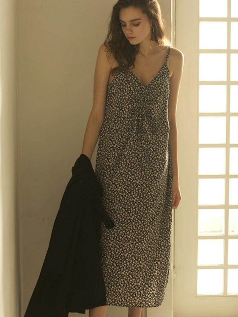 Vintage floret cami ワンピース