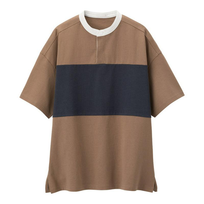 ラガーシャツ(5分袖)JN+E